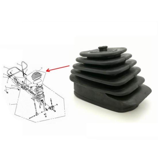 Rubber below cfmoto 500 X5 9010-320011
