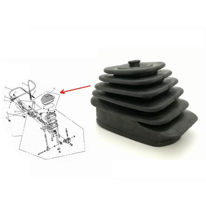 Rubber below cfmoto 500 X5 9010-320011