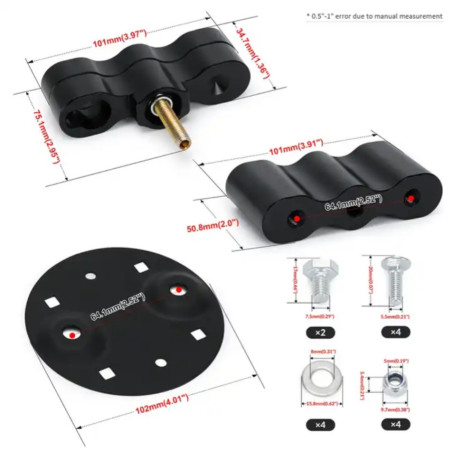 Fastener for jerrycan double with lock