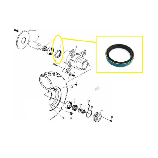 seal hub front linhai 260 300 20804