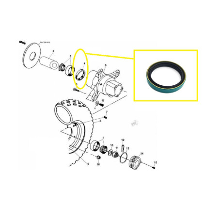 seal hub front linhai 260 300 20804
