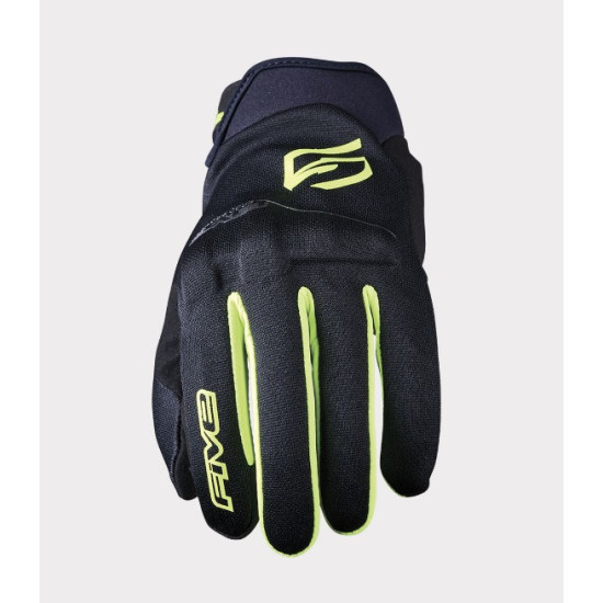 FIVE RĘKAWICE TEKSTYLNE GLOBE EVO KOLOR CZARNY ŻÓŁTY FLUO ROZMIAR 13 3XL