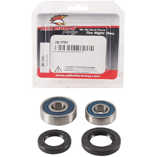 ALL BALLS rear wheel bearings with seals HONDA CRF 250F 19