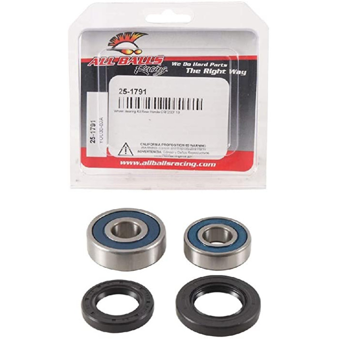 ALL BALLS rear wheel bearings with seals HONDA CRF 250F 19