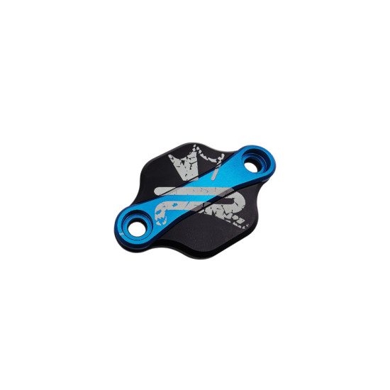 OBTURATEUR POMPE A HUILE BICOLORE MECABOITE KRM ADAPT. DERBI AM6 NOIR BLEU