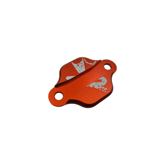 BASE OBTURATEUR POMPE A HUILE BICOLORE MECABOITE KRM ADAPT. DERBI AM6ORANGE
