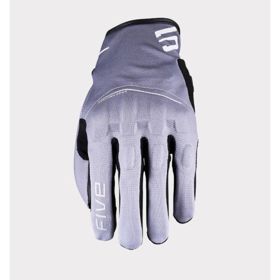 FIVE GLOVES RĘKAWICE TEKSTYLNE DAMSKIE RS4 EVO WOMAN KOLOR BIAŁY CZARNY ROZMIAR 6 S