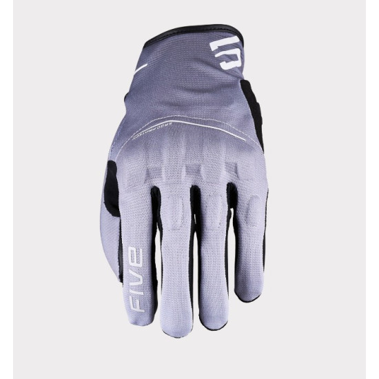 FIVE GLOVES RĘKAWICE TEKSTYLNE DAMSKIE RS4 EVO WOMAN KOLOR BIAŁY CZARNY ROZMIAR 8 L