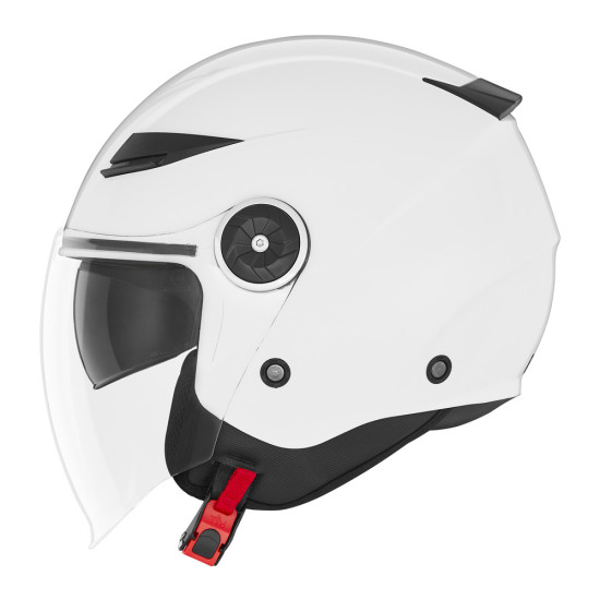 NOX KASK OTWARTY JET Z BLENDĄ N181 SOLID KOLOR BIAŁY POŁYSK ROZMIAR XS