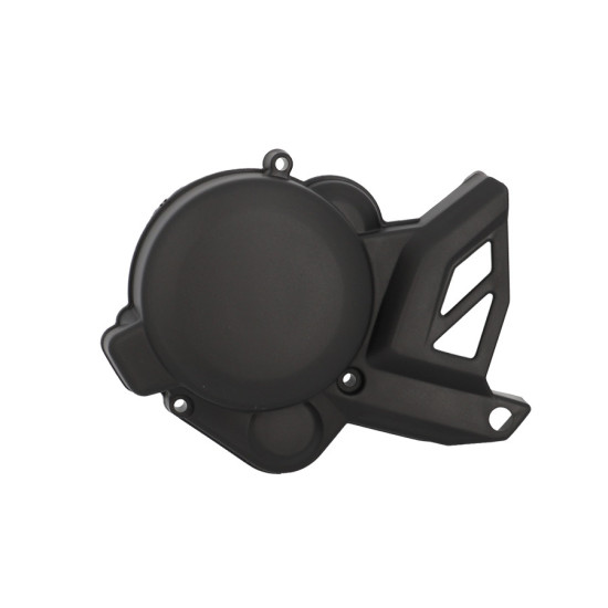 IGNITION COVER -GEARED 50cc- TUN R FOR APRILIA DERBI GILERA EURO3 EURO4 BLACK