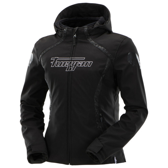 BLOUSON TEXTILE FURYGAN ÉTÉ FEMME SKYE LADY NOIR BLANC TAILLE L