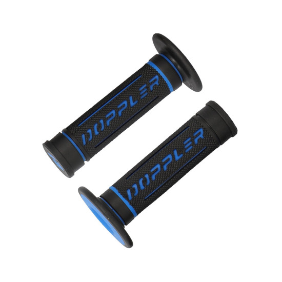HANDLEBAR GRIPS DOPPLER GRIP 3D BLACK BLUE PAIR