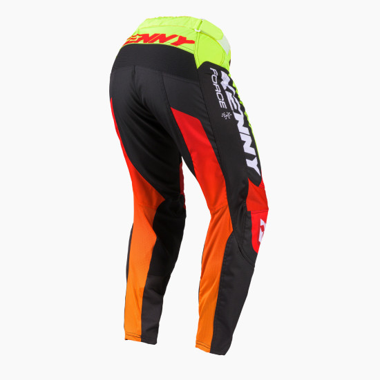 KENNY RACING PANTS CROSS ENDURO FORCE RACE RED NEON YELLOW COLOR RED BLACK FLUO YELLOW SIZE M 32