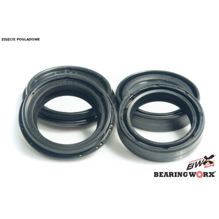 BEARING WORX priekinių amortizatorių tepalo ir dulkių riebokšlių komplektas HONDA, KAWASAKI, SUZUKI, TRIUMPH, YAMAHA (43X55X9,5/