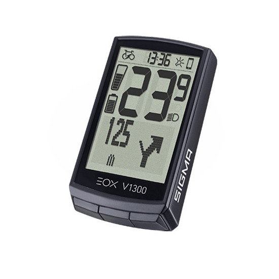 Dviračio skaitiklis Sigma EOX View 1300 juodas