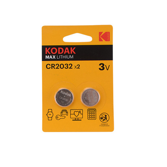 CR2032 3V KODAK LITHIUM MAX BATERIJOS 2
