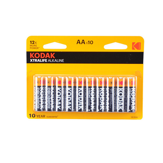 LR06 1,5 V AA KODAK XTRALIFE ŠARMINĖS BATERIJOS 10 vnt.