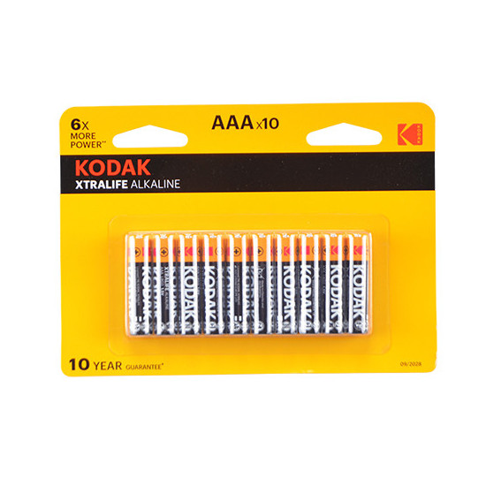 LR03 1,5 V AAA KODAK XTRALIFE ŠARMINĖS BATERIJOS 10 vnt.