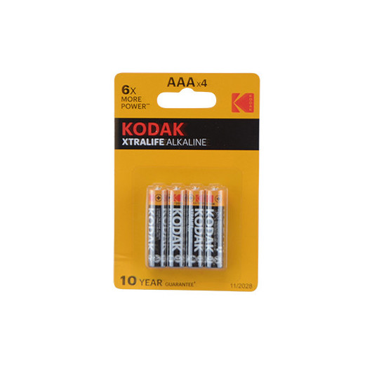 LR03 1,5 V AAA KODAK XTRALIFE ŠARMINĖS BATERIJOS 4