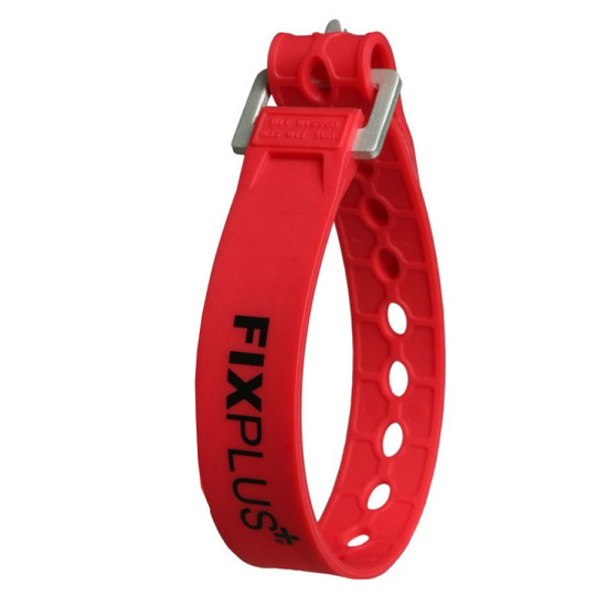 ĮTEMPIMO DIRŽELIS GUMINIS FIXPLUS NANO SLIM FIT - RAUDONAS 23 cm X2