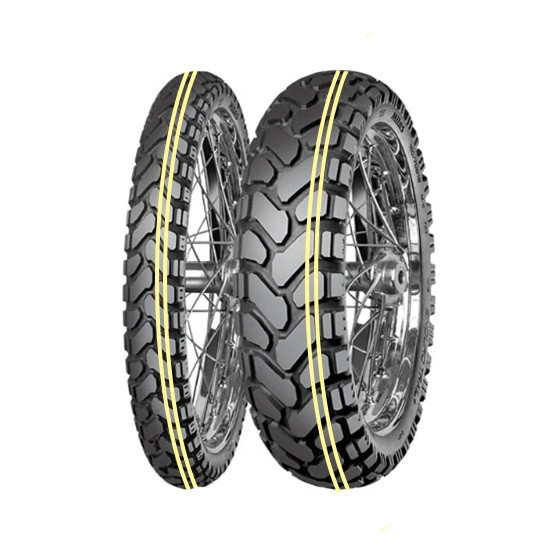 MITAS OPONA 110 80B19 ENDURO TRAIL+ DAKAR PODWÓJNY ŻÓŁTY PASEK 59H M+S TL TT PRZÓD DOT 23 2026 460041 zamienn