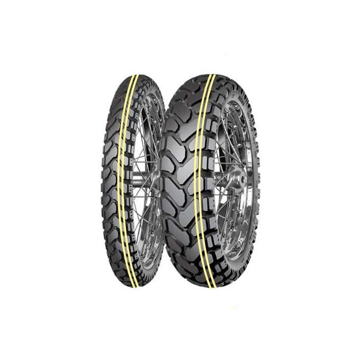 MITAS OPONA 110 80B19 ENDURO TRAIL+ DAKAR PODWÓJNY ŻÓŁTY PASEK 59H M+S TL TT PRZÓD DOT 23 2026 460041 zamienn
