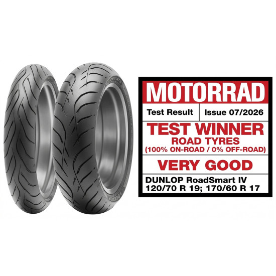 DUNLOP OPONA 170 60ZR18 SPORTMAX ROADSMART IV 73W TL TYŁ DOT 15 2026
