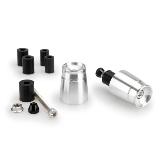 ALUMINIUM BAR-END WEIGHTS SPORT UNIVERSAL C SILVER
