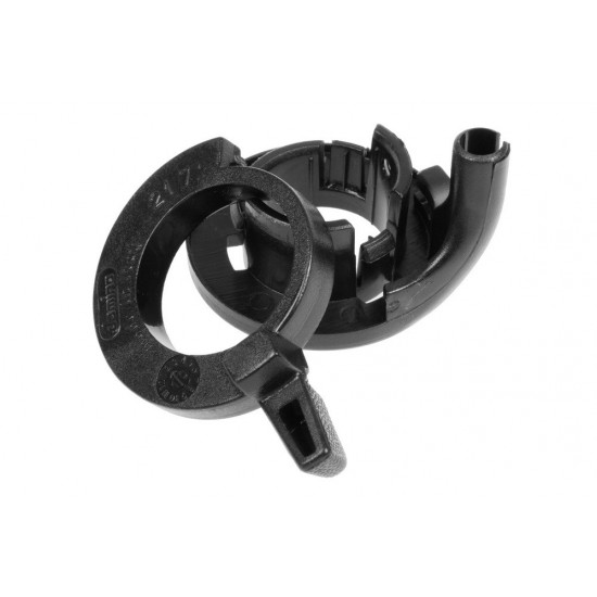 Universal grease fitting for 22mm handlebars