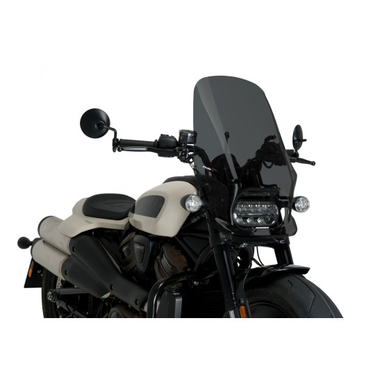 WINDSCREEN PUIG FOR HARLEY-DAVIDSON SPORTSTER S RH1250 21-23 DARK SMOKE