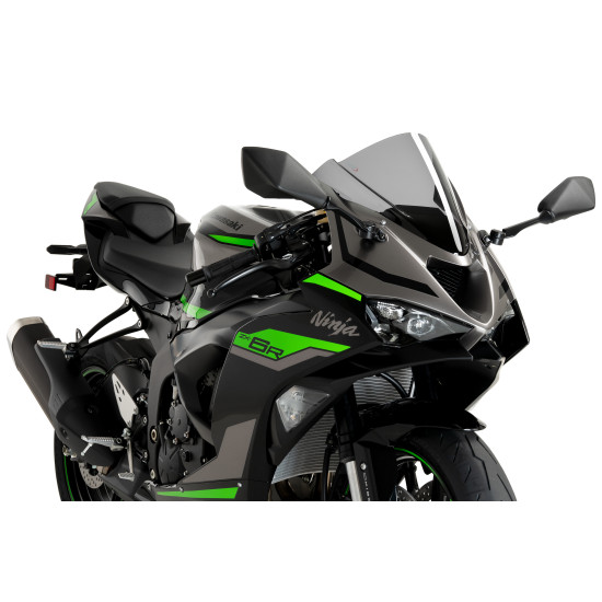 WINDSCREEN WITH-RACING KAWASAKI ZX-6R 24 C SMOKE