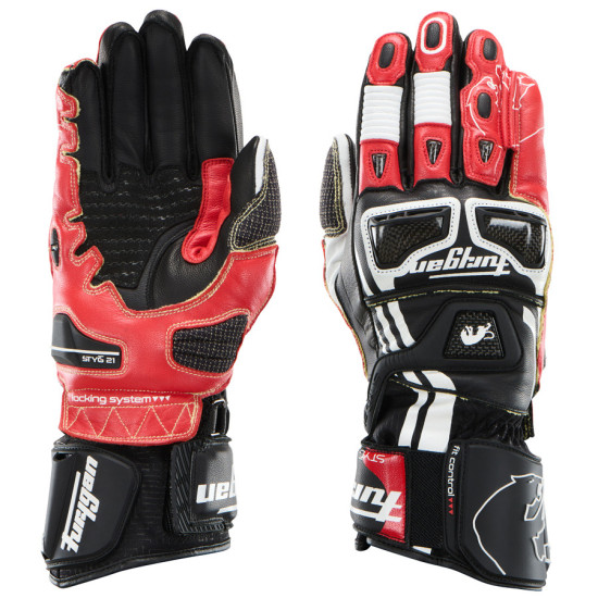 PIRŠTINĖS FURYGAN RACING STYG21 X KEVLAR JUODA BALTA RAUDONA DYDIS XL PORA