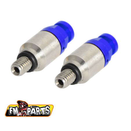 FM-PARTS fork bleeder screws SHOWA/KAYABA M5 color blue