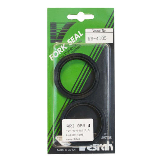 VESRAH front shock absorber oil seals (41X53X8/9.5) (ARI056) (MADE IN JAPAN)