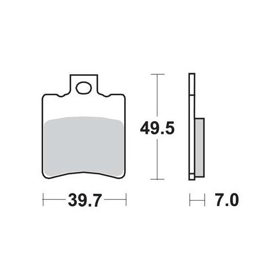Yamaha, Aprilia, Piaggio, Gilera front brake pads Doppler