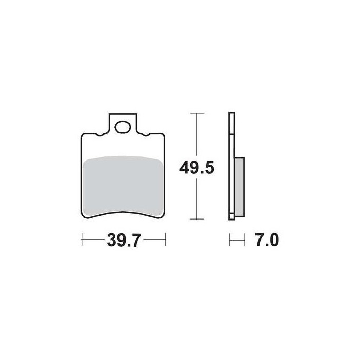 Yamaha, Aprilia, Piaggio, Gilera front brake pads Doppler