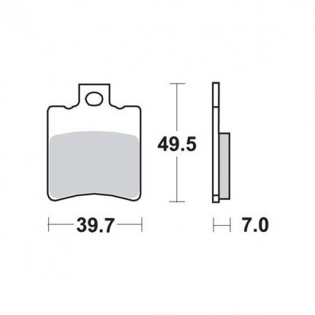 Yamaha, Aprilia, Piaggio, Gilera front brake pads Doppler