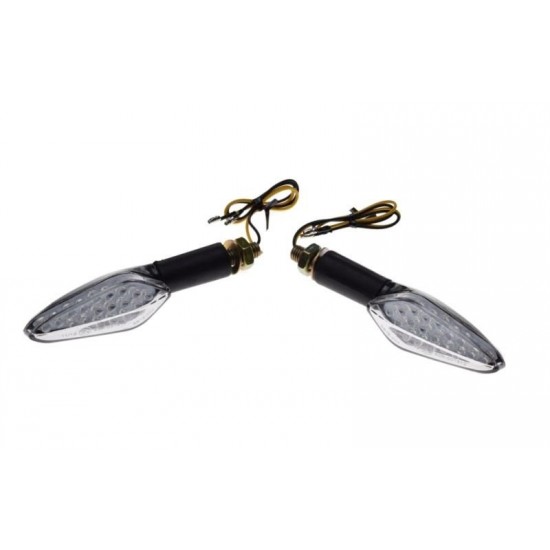 Universal LED turn signals black (2pcs.)