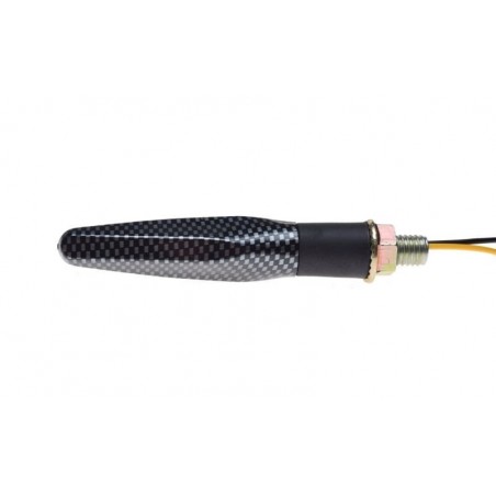 Dinaminiai LED posūkiai Carbon (2vnt.)