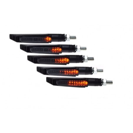 Dinaminiai LED posūkiai Carbon (2vnt.)