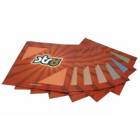 STR8 aluminum grille, fine holes, orange color