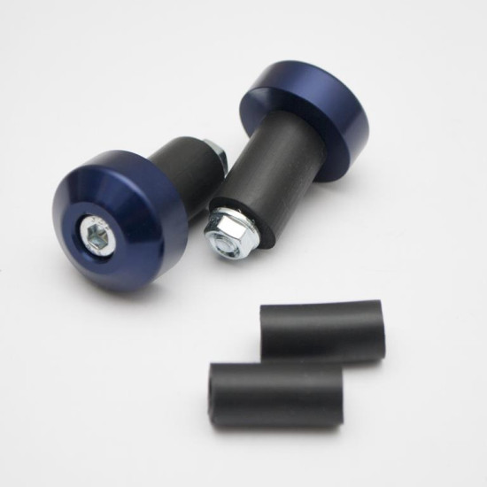 AKRYBIUS handlebar tips (FLAT) color blue set