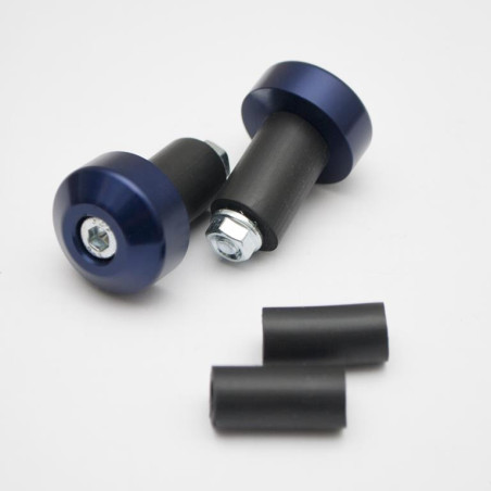AKRYBIUS handlebar tips (FLAT) color blue set