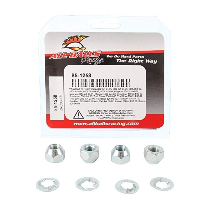 ALL BALLS wheel nuts front / rear POLARIS 300 2X4 94-95, 300 4X4 94-95, 350L 2X4 93, 350L 4X4 93, 400L 2X4 94-95