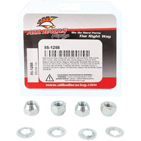 ALL BALLS wheel nuts front / rear POLARIS 300 2X4 94-95, 300 4X4 94-95, 350L 2X4 93, 350L 4X4 93, 400L 2X4 94-95