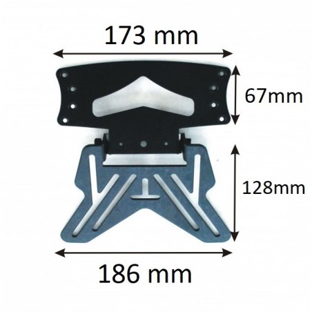 Universal license plate holder