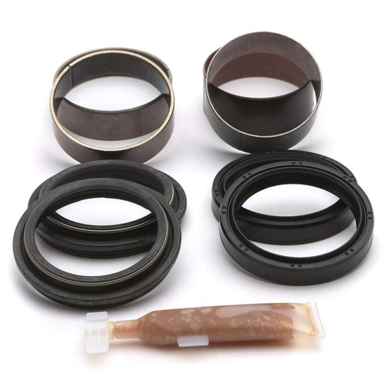 KYB shock absorber bearings front WHITE POWER 48MM (ALL WHITE POWER) (dust seals 2pcs., grease seals 2pcs., bushings 4pcs.