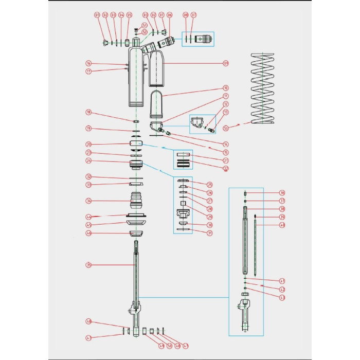 KYB SEALING HEAD, COMPLETE, REAR SHOCK ABSORBER 18MMX50MMX23 (24) (shock absorber seal)
