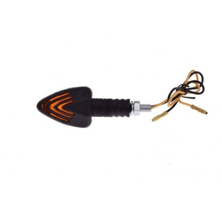 Universal turn, black, orange lens