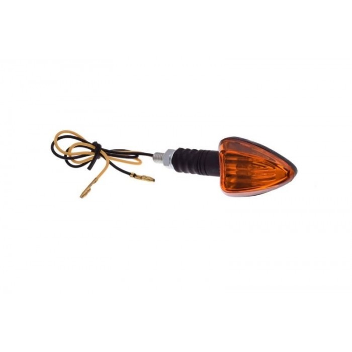 Universal turn, black, orange lens